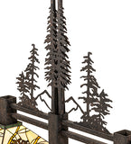 40"L Pinecone 2 Lt Oblong Island Pendant