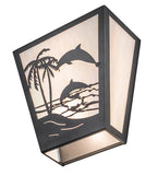12"W Dolphin Dance Wall Sconce