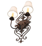 13"W Louisa 2 Lt Wall Sconce