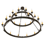 60"W Suffolk 24 Lt Two Tier Chandelier