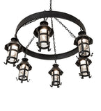 50"W Rutland 6 Lantern Chandelier