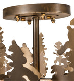 48"L Tall Pines Oblong Flush Mount