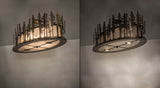 48"L Tall Pines Oblong Flush Mount