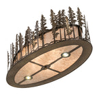 48"L Tall Pines Oblong Flush Mount