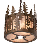 10"W Tall Pines Pendant