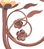 37"W Bordeaux 8 Lt Chandelier