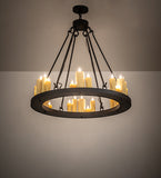 36"W Deina 24 Lt Chandelier