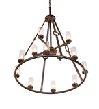 38"W Loxley Hugo 12 Lt Chandelier