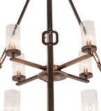38"W Loxley Hugo 12 Lt Chandelier