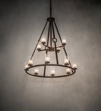 38"W Loxley Hugo 12 Lt Chandelier
