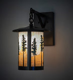 10"W Fulton Tall Pines Outdoor Wall Sconce