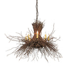 36"W Twigs 8 Lt Chandelier