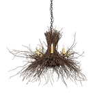 36"W Twigs 8 Lt Chandelier
