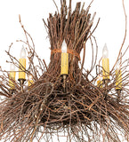 36"W Twigs 8 Lt Chandelier