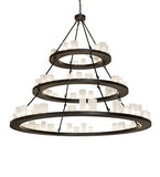 72"W Loxley Shelburne 3 Tier Chandelier