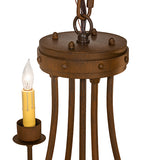 25"W Franciscan 4 Lt Chandelier