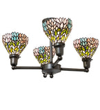 25"W Wisteria Revival 4 Lt Chandelier