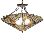 20"W Delta Jadestone Semi-Flush Mount
