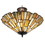 20"W Delta Jadestone Semi-Flush Mount