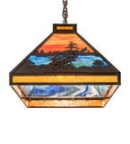 48"L Tall Pines Oblong Island/Billiard Pendant