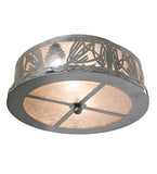 16"W Mountain Pine Flush Mount