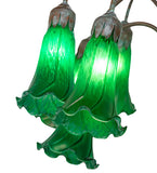 61"H Green Tiffany Pond Lily 12 Lt Floor Lamp