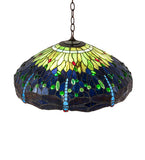 22"W Tiffany Hanginghead Dragonfly Pendant