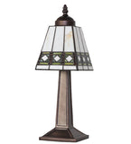 10"H Diamond Band Mission Mini Lamp