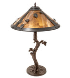 25.5"H Mission Vine Leaf Apple Tree Table Lamp