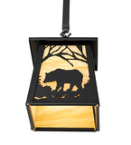 7"Sq Bear at Dawn Mini Pendant