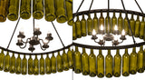 48"W Tuscan Vineyard 44 Wine Bottle Chandelier