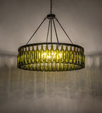 48"W Tuscan Vineyard 44 Wine Bottle Chandelier