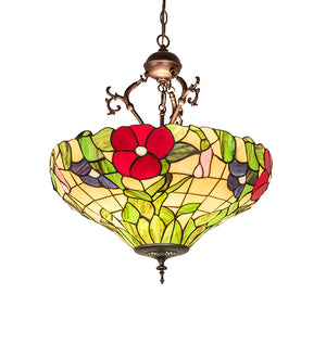 20"W Peony Inverted Pendant