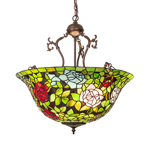 24"W Tiffany Rosebush Pendant