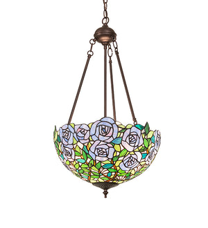 16"W Rose Garden Inverted Pendant