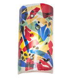 8"W Metro Fusion Colorito Contemporary Wall Sconce