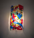 8"W Metro Fusion Colorito Contemporary Wall Sconce
