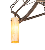 71"L Winter Solstice Cilindro 5 Lt Oblong Chandelier