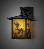 9"Sq Seneca Ducks in Flight Outdoor Wall Sconce