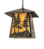 20"Sq Stillwater Tall Pines Outdoor Pendant
