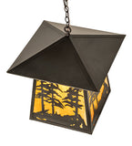 20"Sq Stillwater Tall Pines Outdoor Pendant