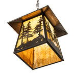 20"Sq Stillwater Tall Pines Outdoor Pendant