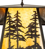 20"Sq Stillwater Tall Pines Outdoor Pendant

