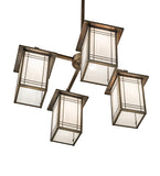 33"W Hyde Park Wright 4 Lt Chandelier