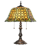 21"H Duffner & Kimberly Shell & Diamond Table Lamp