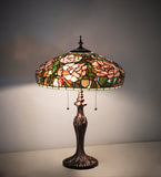 25"H Tiffany Peony Table Lamp