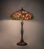 26"H Tiffany Peony Table Lamp