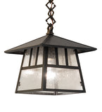 8"Sq Stillwater Double Bar Outdoor Pendant