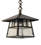 8"Sq Stillwater Double Bar Outdoor Pendant