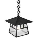 8"Sq Stillwater Double Bar Outdoor Pendant